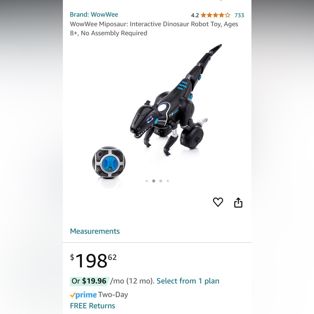 SELLING FOR MY NEPHEW  WowWee Miposaur Interactive Dinosaur Robot